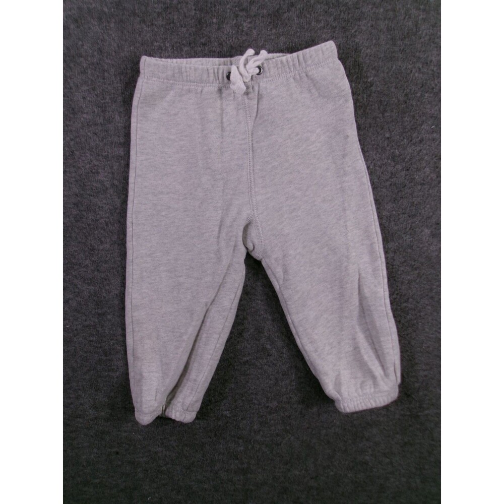 Polo Ralph Lauren Pants Baby 9M Gray Fleece Sweatpants Elastic Waist Drawstring